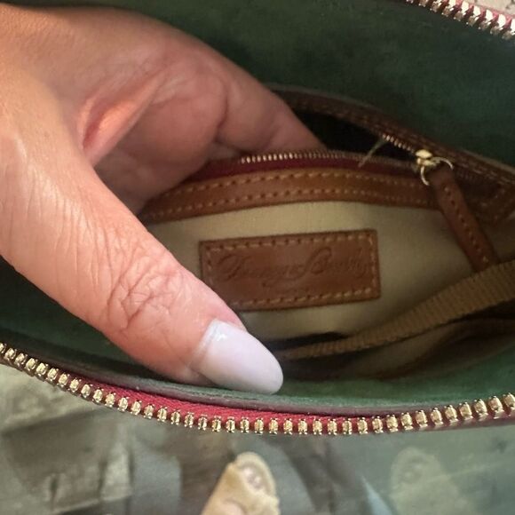 Dooney & Burke Florentine Brown Leather Crossbody Bag - Picture 5 of 12